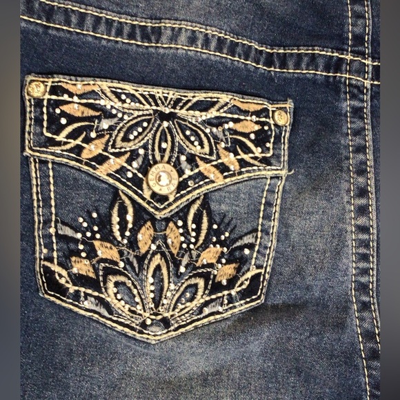 Gemma Rae Women’s Jeans Size 20W Mid Rise Stretch Curvy Bootcut Embellished - Picture 7 of 9